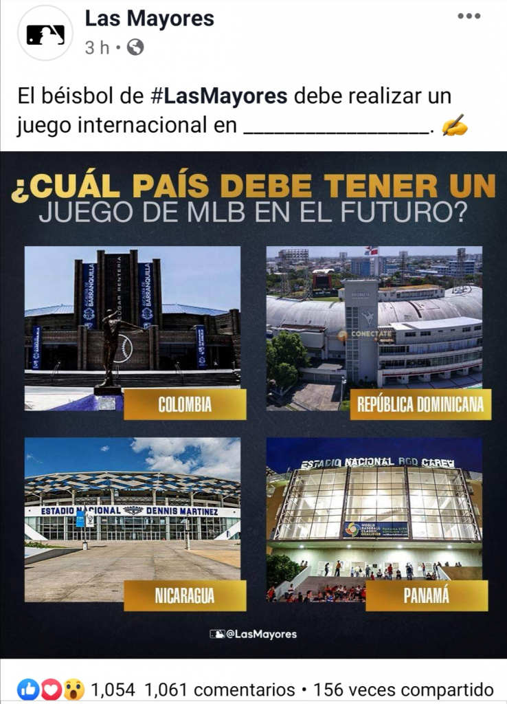 MLB podría jugar un partido en Nicaragua