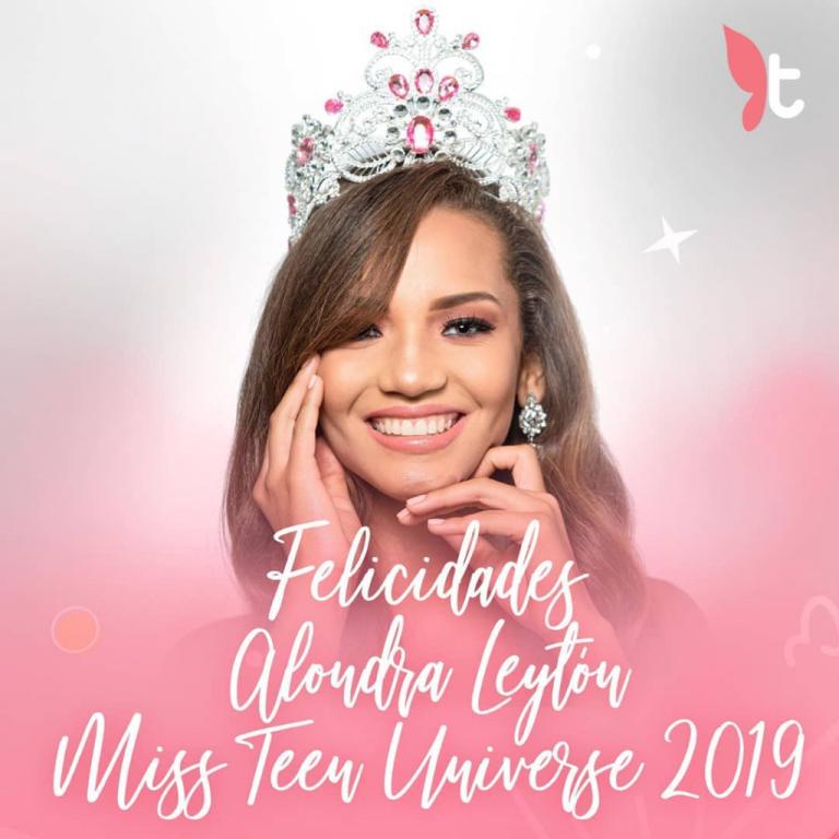 Alondra Leytón se corona como la más bella del mundo en certamen de Miss Teen Universe