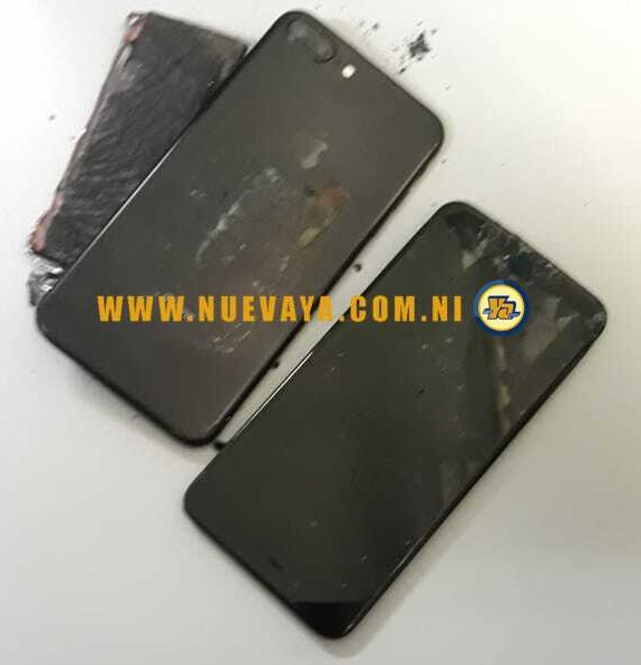 Explosión de Iphone7 en Managua