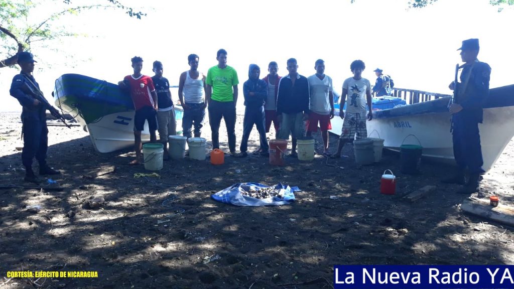 9 pescadores fueron detenidos por el Ejército de Nicaragua por utilizar bombas artesanales