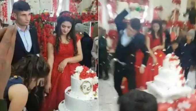 Novio se pone histérico en boda