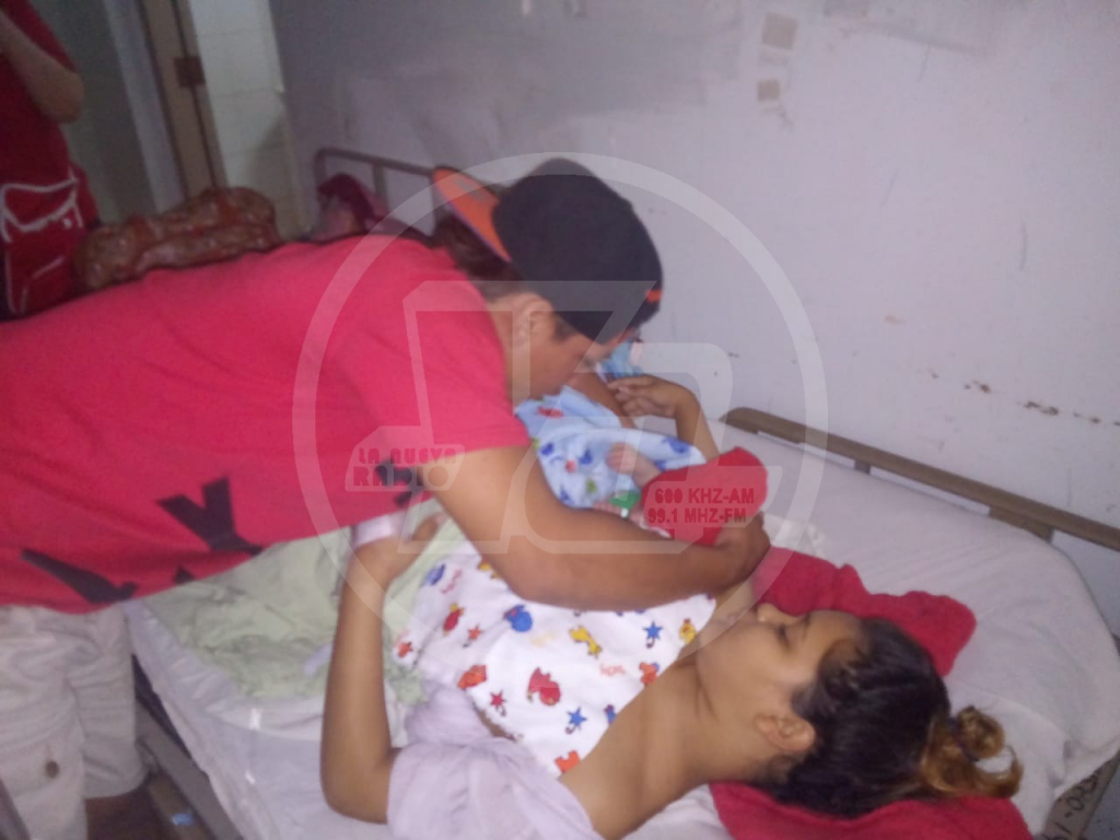 Kenia Díaz quien dio a luz en el hospital de Chinandega