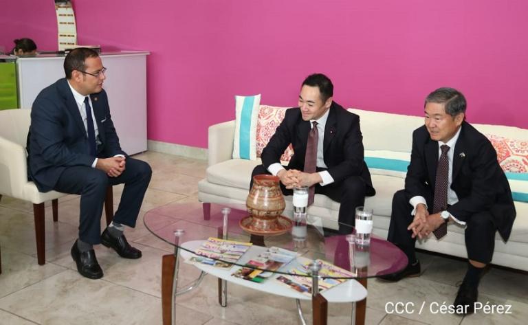 Llega a Nicaragua el Ministro de Estado para Asuntos Exteriores de Japón