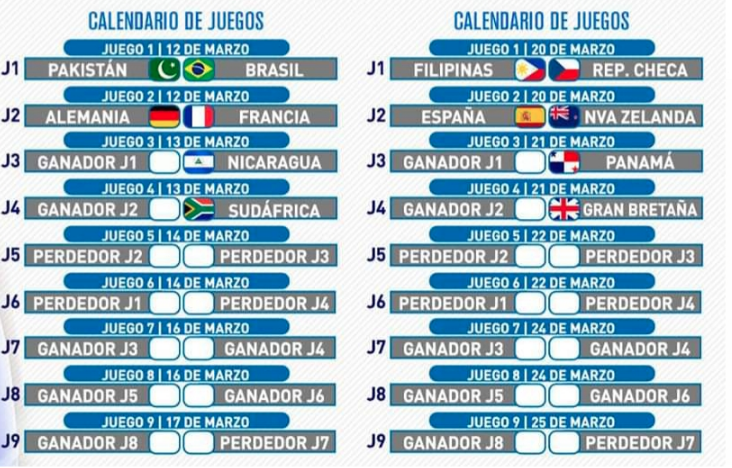 Calendario de Juegos