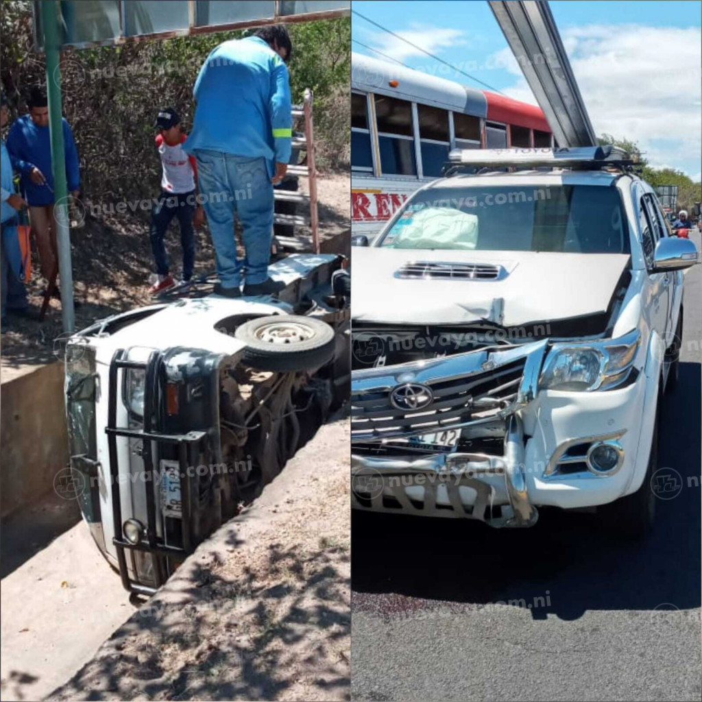 Choque de camión y camioneta deja tres heridos en Granada - La Nueva ...