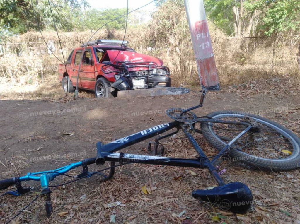 Ciclista perece en accidente en Tipitapa