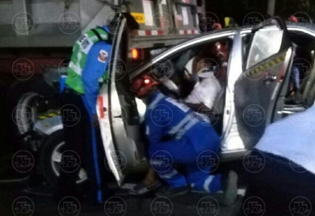 Accidente de tránsito con pasajero fallecido