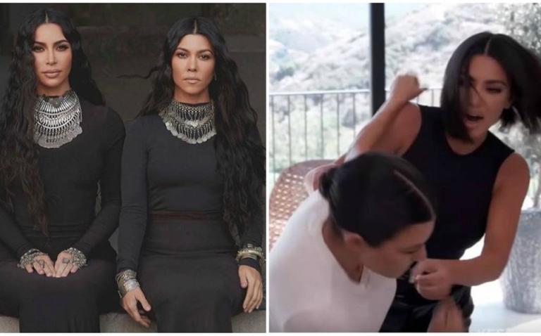 VIDEO: La brutal pelea de Kim y Kourtney Kardashian
