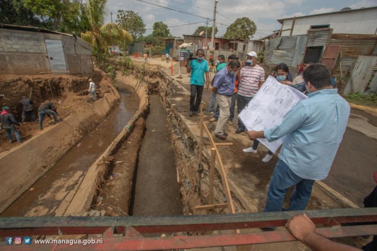 Obras viales en el distrito Siete de Managua superan los 30 millones de córdobas