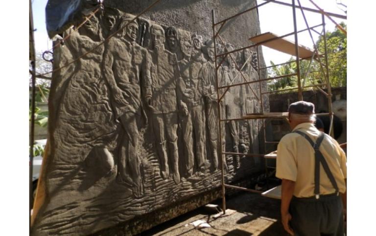 Avanza obra artística ¡Sandino, Siempre Más Allá! del maestro nicaragüense Arnoldo Guillén