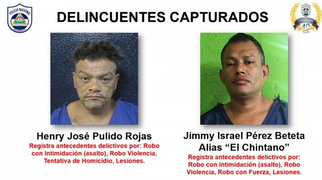 Delincuentes capturados en el caso del barrio El Recreo.jpeg