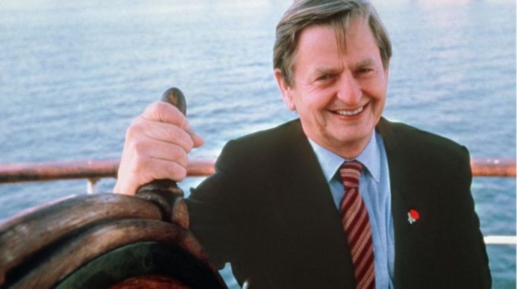 El Primer Ministro Olof Palme