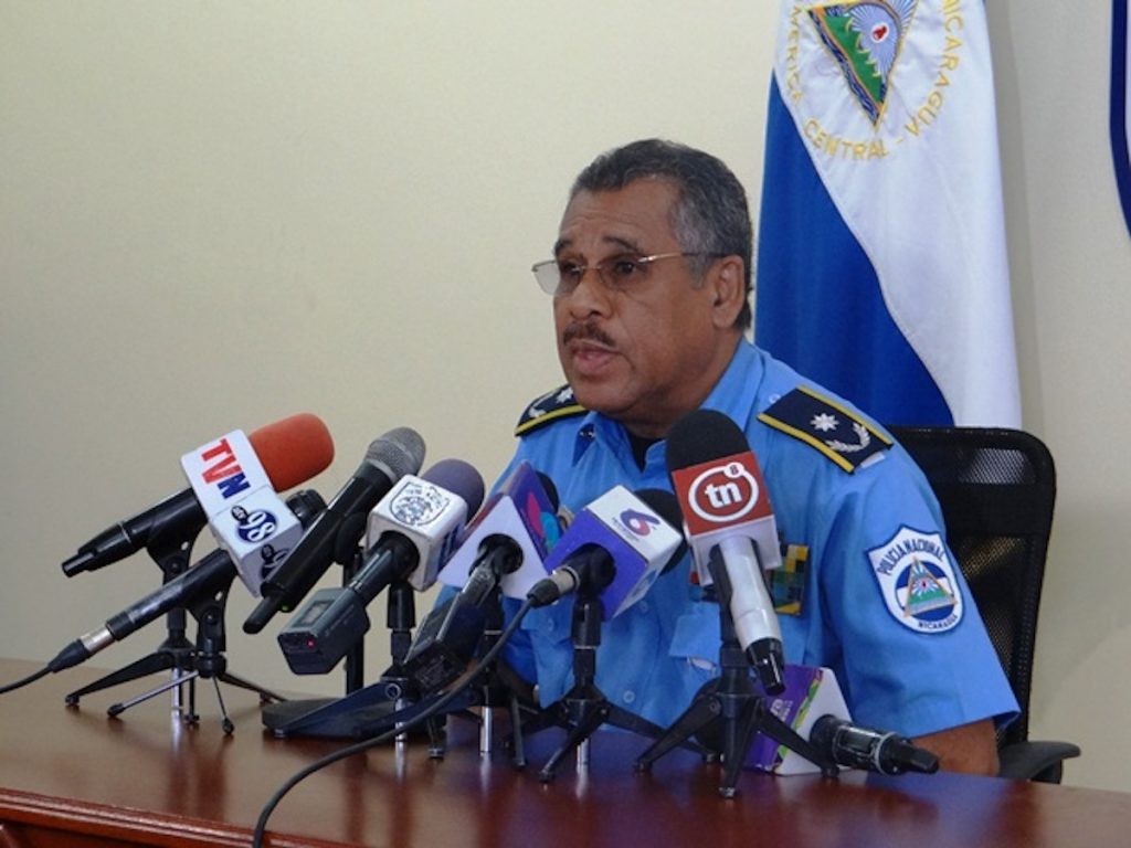 El comisionado general Sergio Gutiérrez, Segundo Jefe policial de Managua