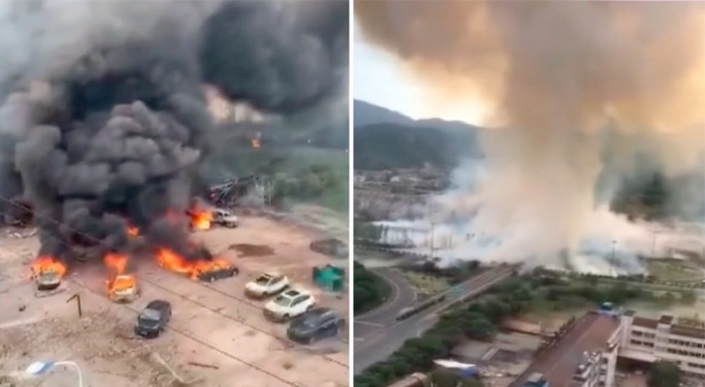 La brutal explosión de un camión de gas en China que arrasó con todo y mató a 19 personas