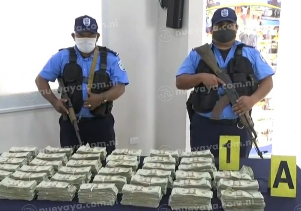 Policía nacional de nicaragua incauta más de 390 mil dólares al narcotráfico internacional