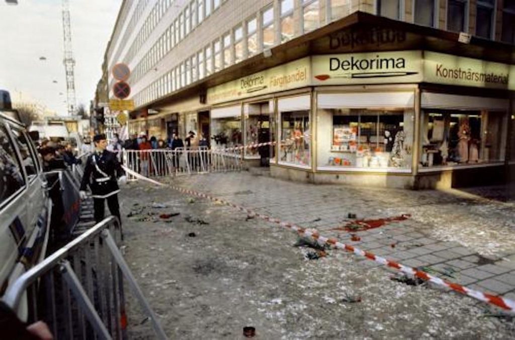 En este lugar fue asesinado el Primer Ministro Olof Palme