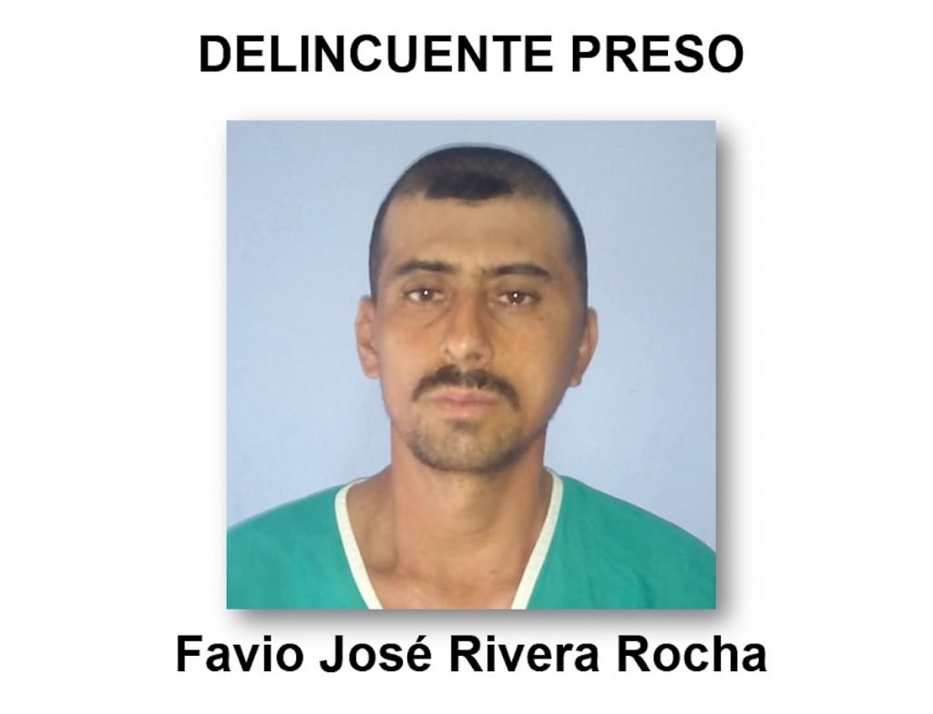 El delincuente Favio José Rivera Rocha