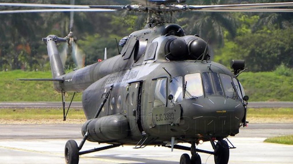 Accidente de un helicóptero UH-60 Black Hawk del Ejército de Colombia