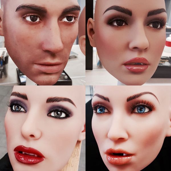 Los rostros completamente personalizados de robots que se convertirán en compañeros de millones de personas en el futuro cercano (IG @abyssrealdoll)