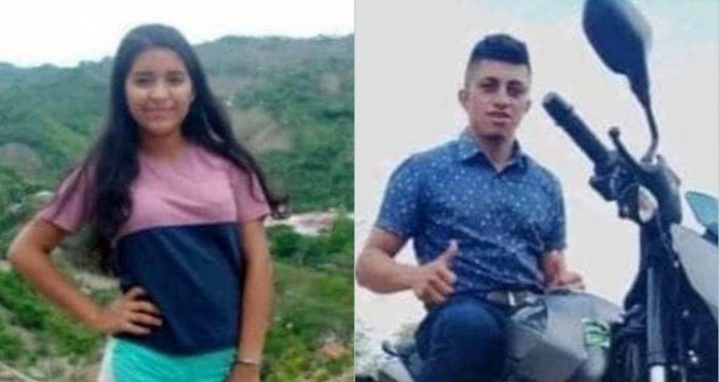 Los novios fallecidos Bryan Herrera Flores y Mildred Muñoz Laguna