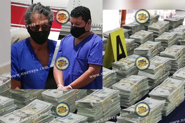 Policía de Nicaragua incauta medio millón de dólares y 15 kilos de cocaína al crimen organizado