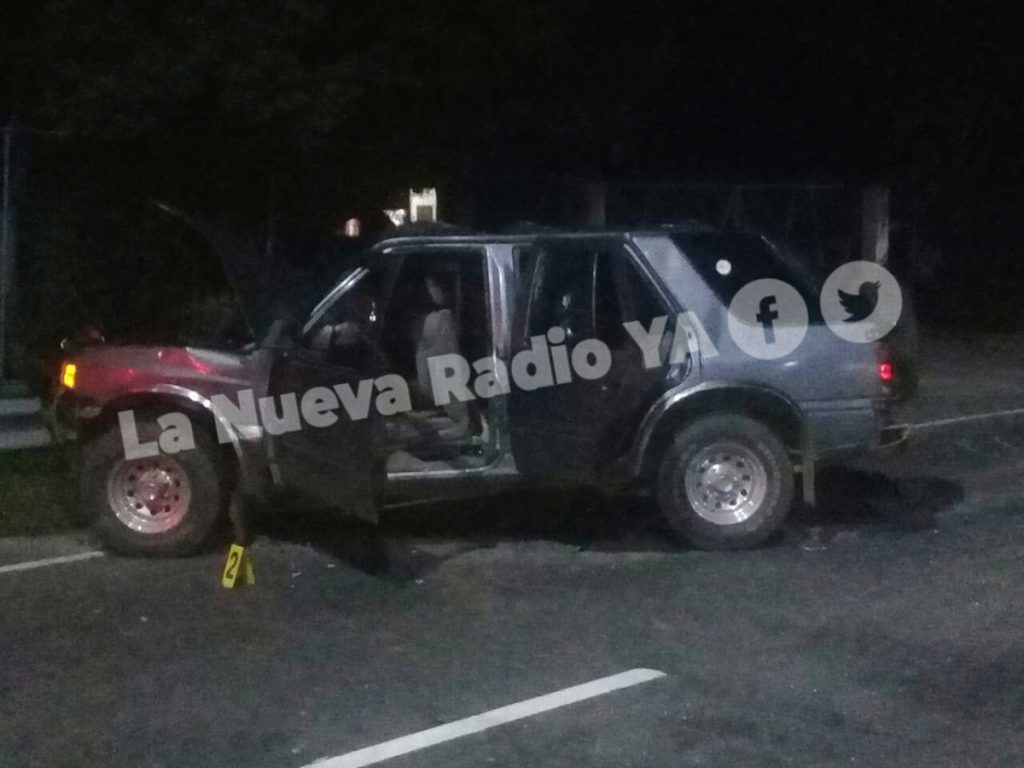 En esta camioneta viajaban las víctimas