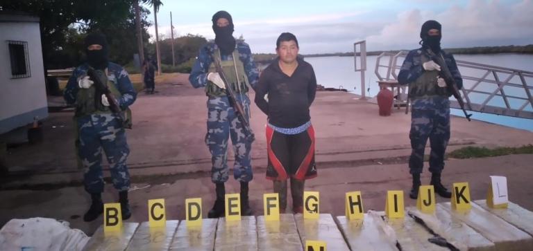 Fuerza Naval de Nicaragua incauta 420 tacos de cocaína al narcotráfico internacional