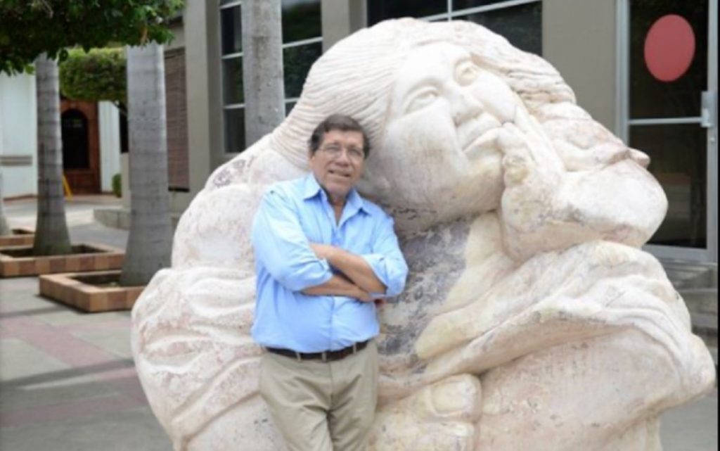 El escultor y pintor nicaragüense Erasmo Moya falleció. Foto cortesía El 19 Digital