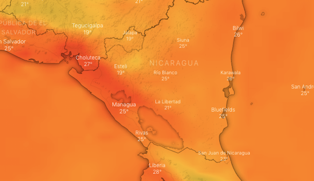 Pronostican segundo frente frio del 2020 en nicaragua