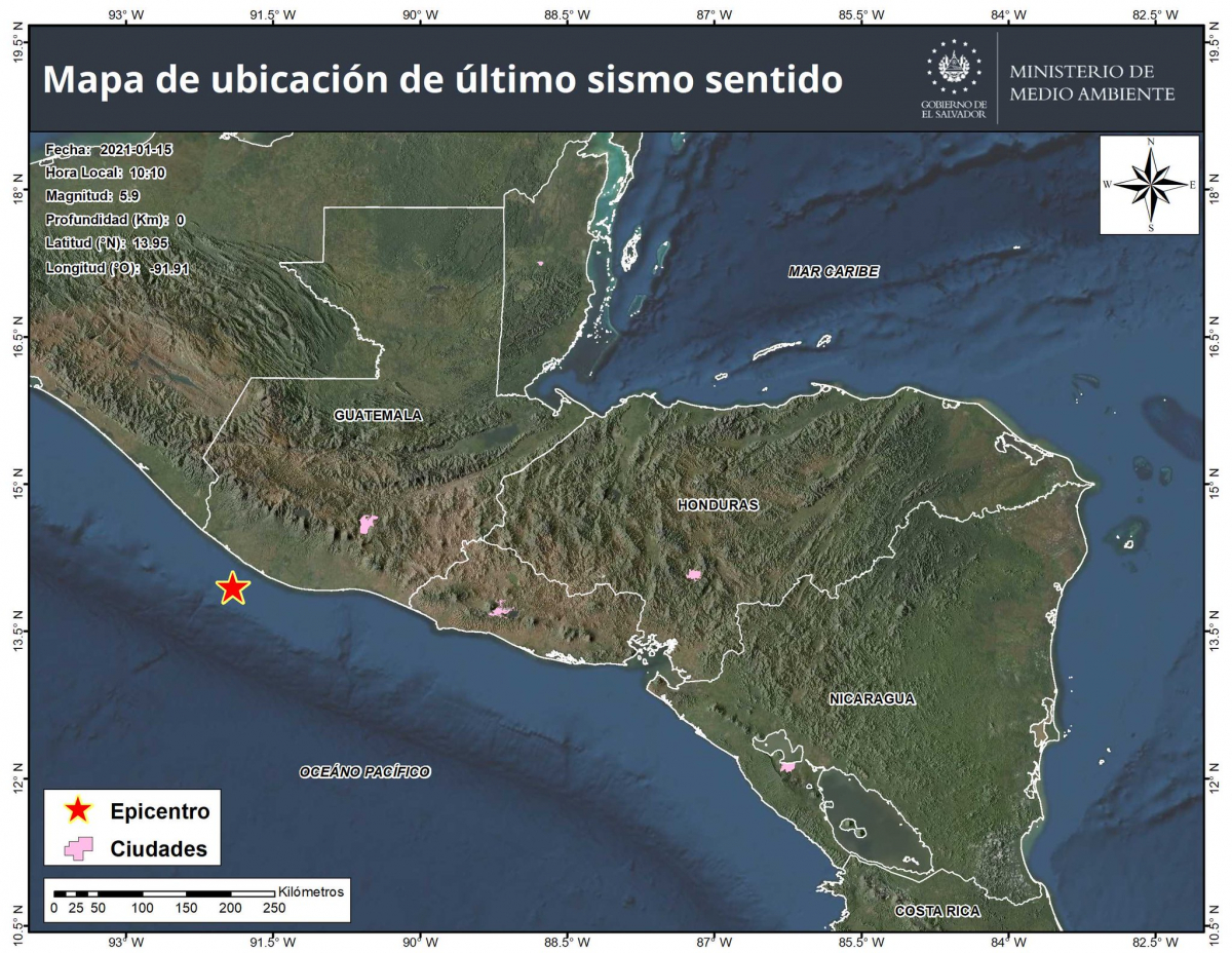 Sismo de 5. 9 sacude guatemala sin dejar victimas ni danos