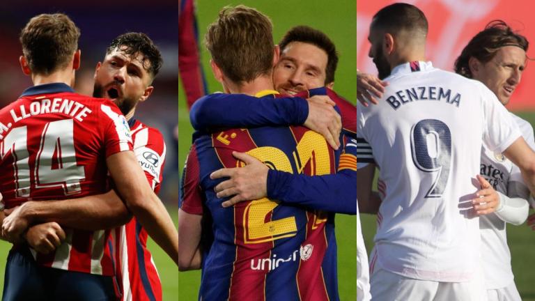 Barcelona y Real Madrid siguen a la caza del Atlético de Madrid