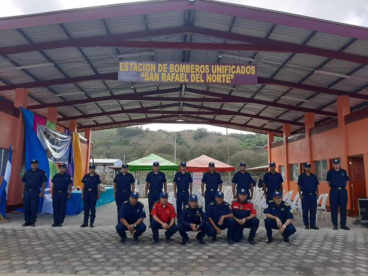 Inauguran en san rafael del norte la estacion 107 de bomberos en nicaragua 2