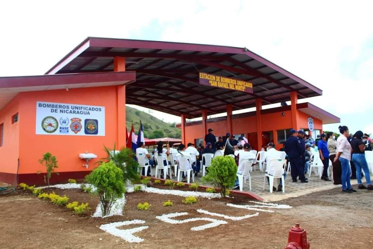 Inauguran en san rafael del norte la estacion 107 de bomberos en nicaragua
