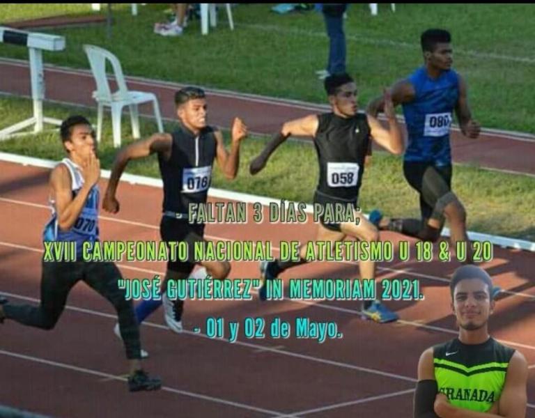 Campeonato de Atletismo Sub 18 y Sub 20 este fin de semana en el IND