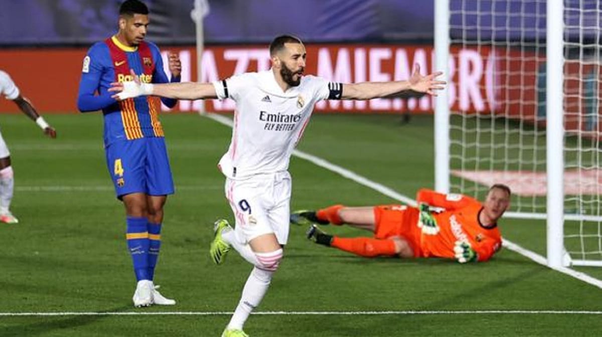 Real Madrid gana el clásico tras vencer 2-1 al F.C. Barcelona