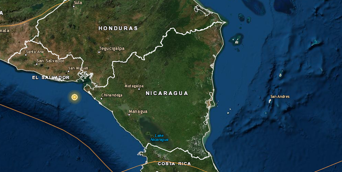 Sismo moderado sacudió Chinandega, en Nicaragua