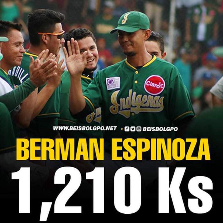 Berman Espinoza es el tercer lanzador con más ponches en Nicaragua