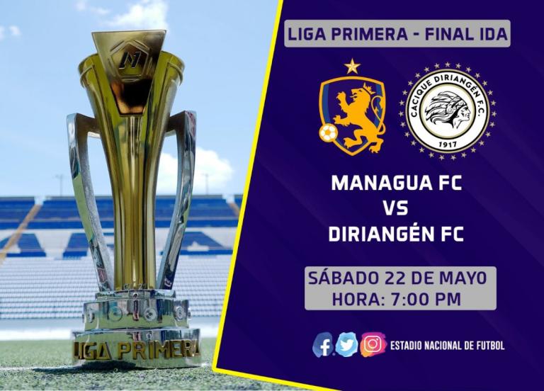 Diriangén y Managua FC listos para la final de fútbol nicaragüense