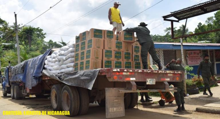 Cargamento de merienda escolar al Caribe Norte de Nicaragua