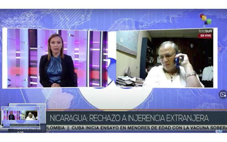Entrevista del compañero  William Grigsby Vado en TeleSur
