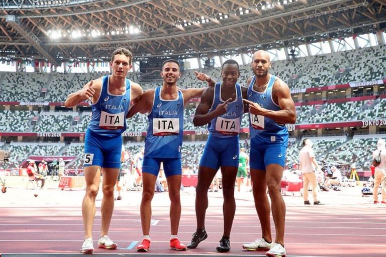 Italia sorprende y gana oro en relevo 4×100