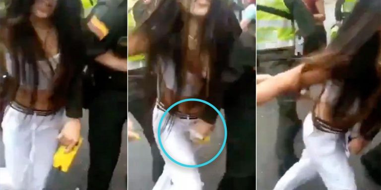 Policia agredio a mujer colocando pistola electrica en su vagina en colombia