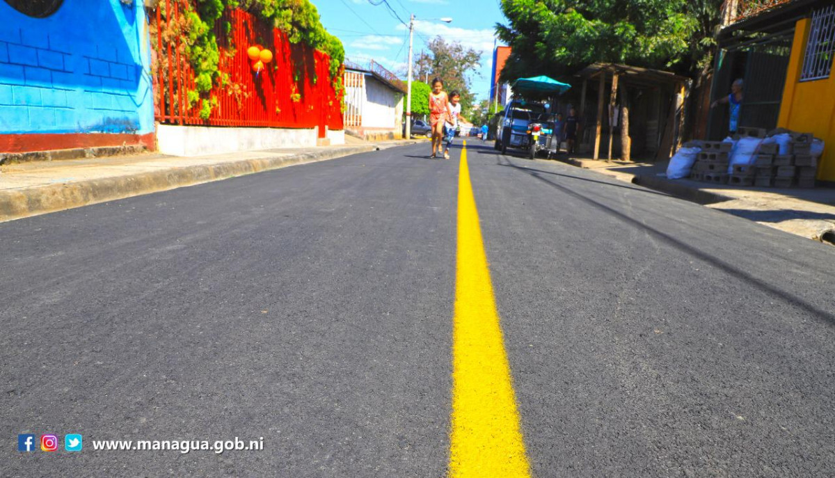 Inauguran M S Calles Para El Pueblo En Barrio Oscar Turcios De Managua