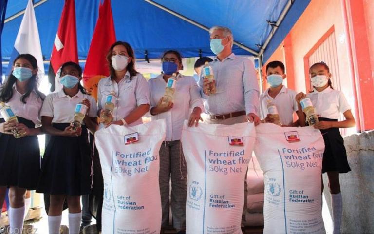 Rusia dona alimentos a Nicaragua para la merienda escolar