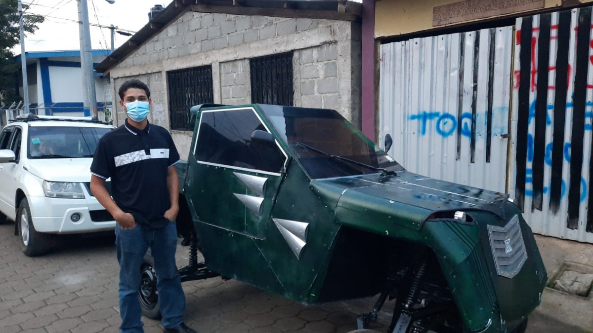 Nicaraguense construye su propio vehiculo con tan solo 3 mil dolares 4
