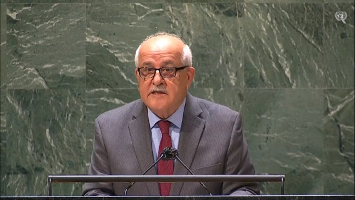 Señor Riyad Mansour, Observador Permanente del Estado de Palestina.