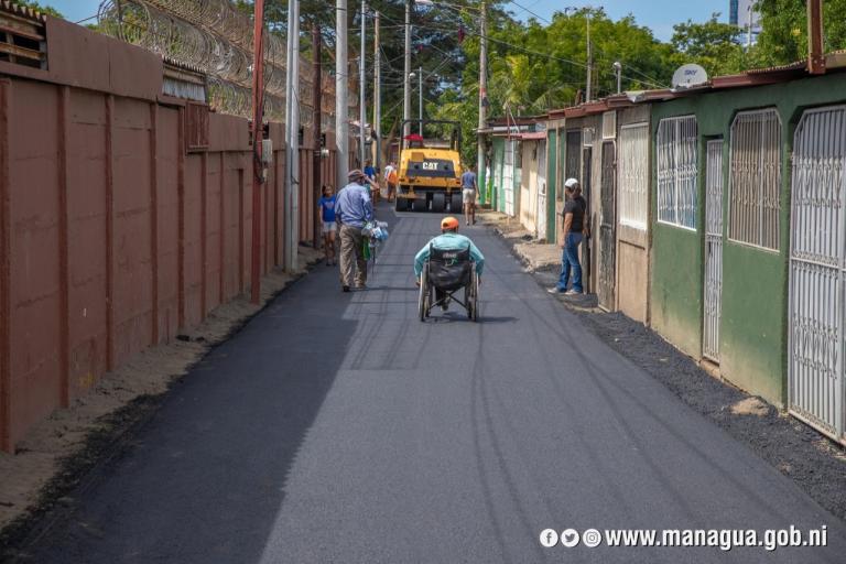 Calles para el pueblo en Managua lleva el 94% de cumplimiento