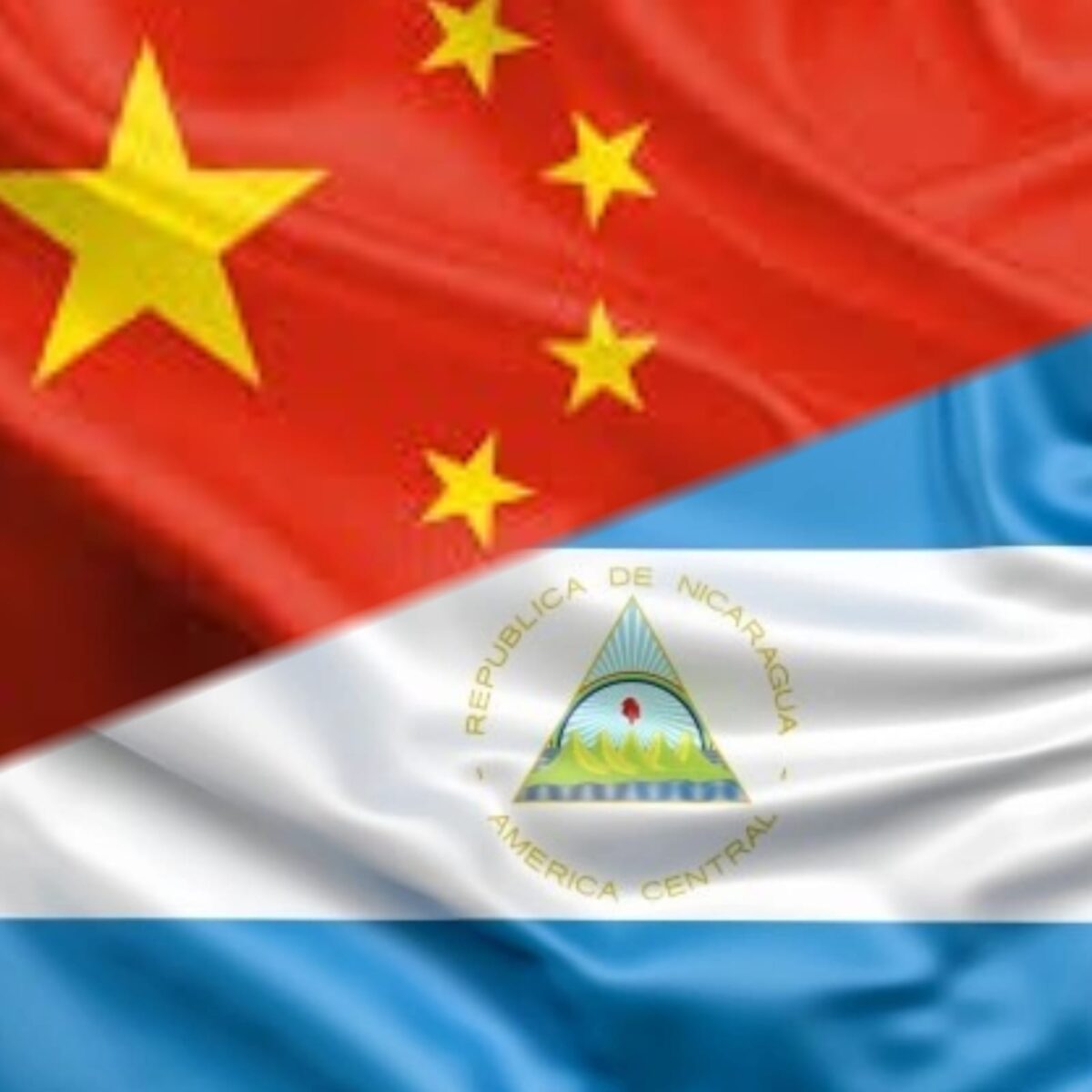 Banderas de china y nicaragua