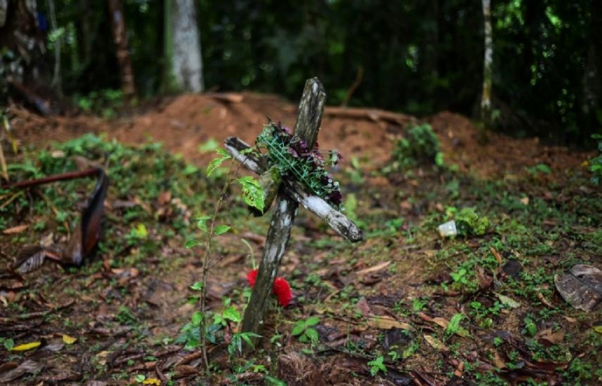 En este lugar se encontraron los cuerpos de una mujer embarazada, cinco de sus hijos y un sexto menor asesinado en un sacrificio religioso en panamá, el 20 de enero de 2020