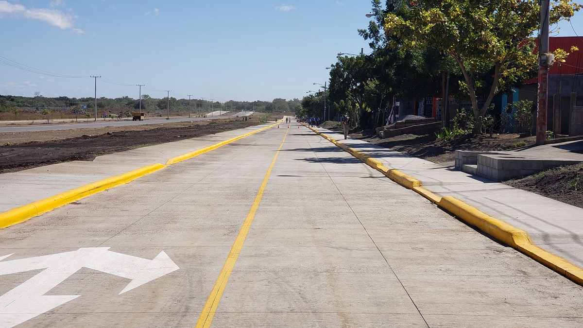 Inauguran calle y obras de drenaje en ciudad belen managua